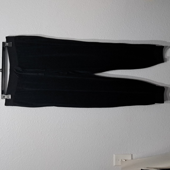 Eileen Fisher Black Track Ankle Pant - Picture 3 of 8